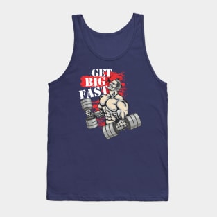 Get big fast - Crazy gains - Nothing beats the feeling of power that weightlifting, powerlifting and strength training it gives us! A beautiful vintage design representing body positivity! Tank Top